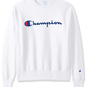 BOYS (YOUTH) WHITE CHAMPION SWEATSHIRT